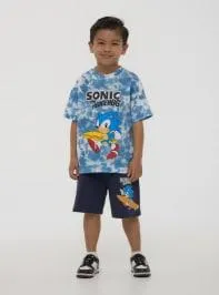 T-shirt a fantasia con stampa Sonic® Var avio