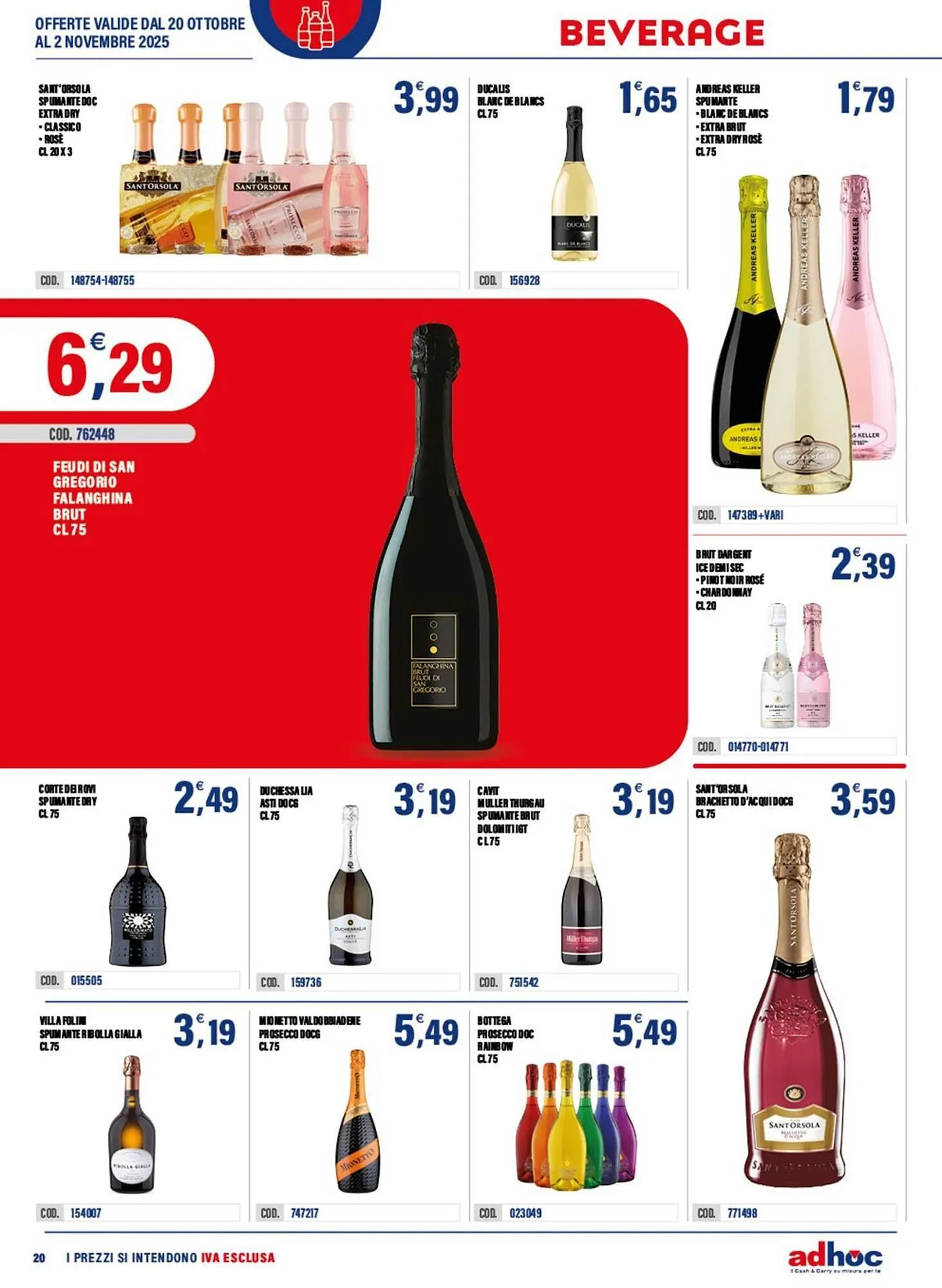 Volantino Adhoc da 20 ottobre a 2 novembre di 2025 - Pagina del volantino 20