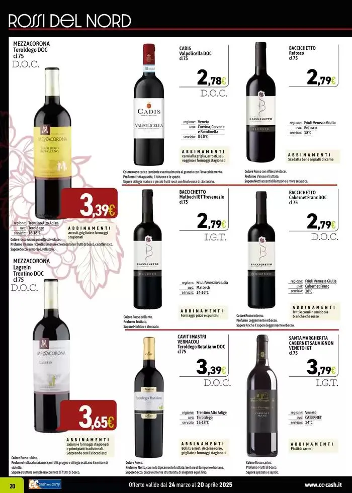 CARTA VINI 2025 da 24 marzo a 20 aprile di 2025 - Pagina del volantino 20