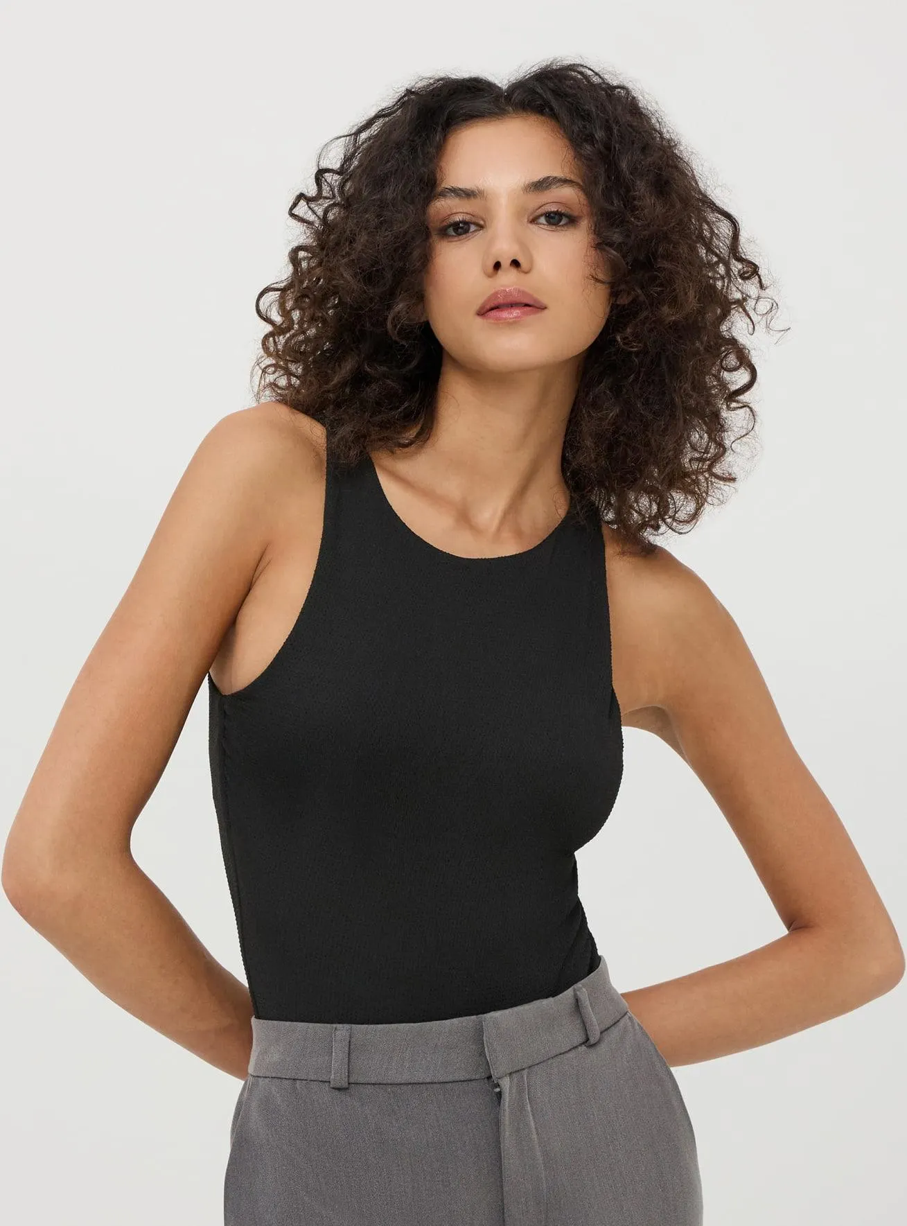 Body luccicante Nero