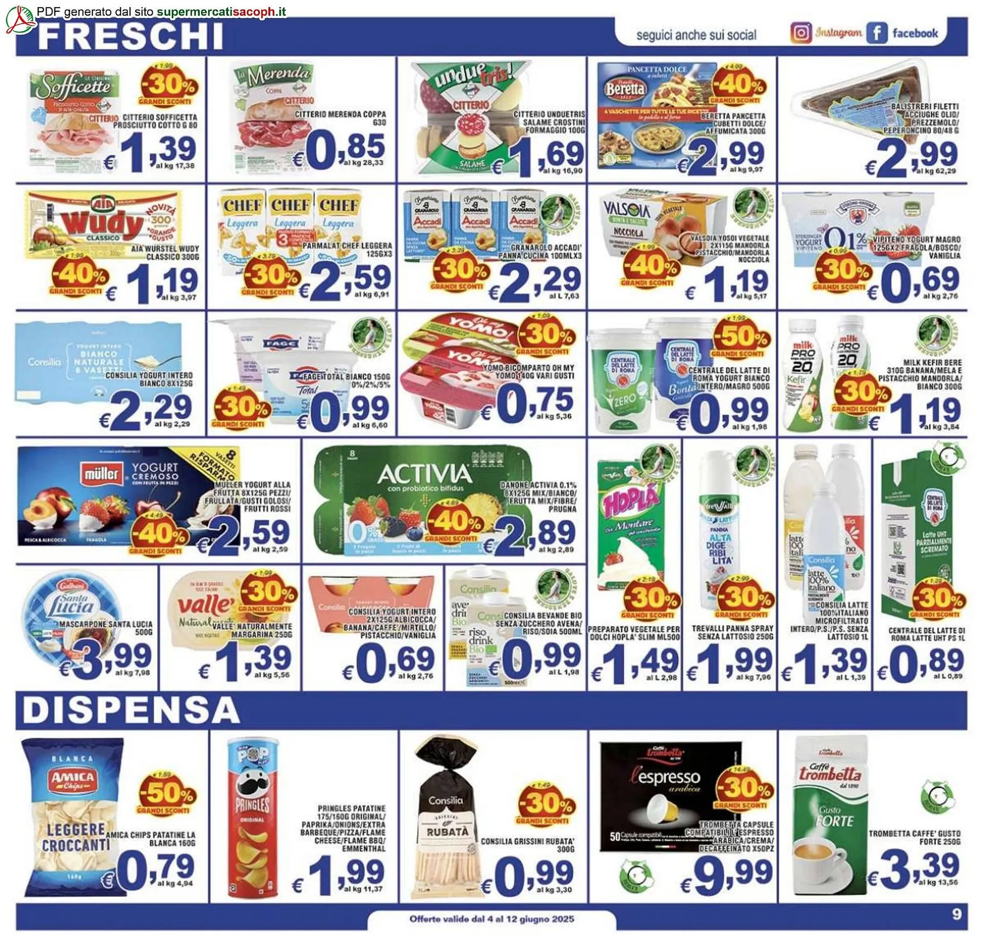 Volantino Sacoph da 4 giugno a 12 giugno di 2025 - Pagina del volantino 9
