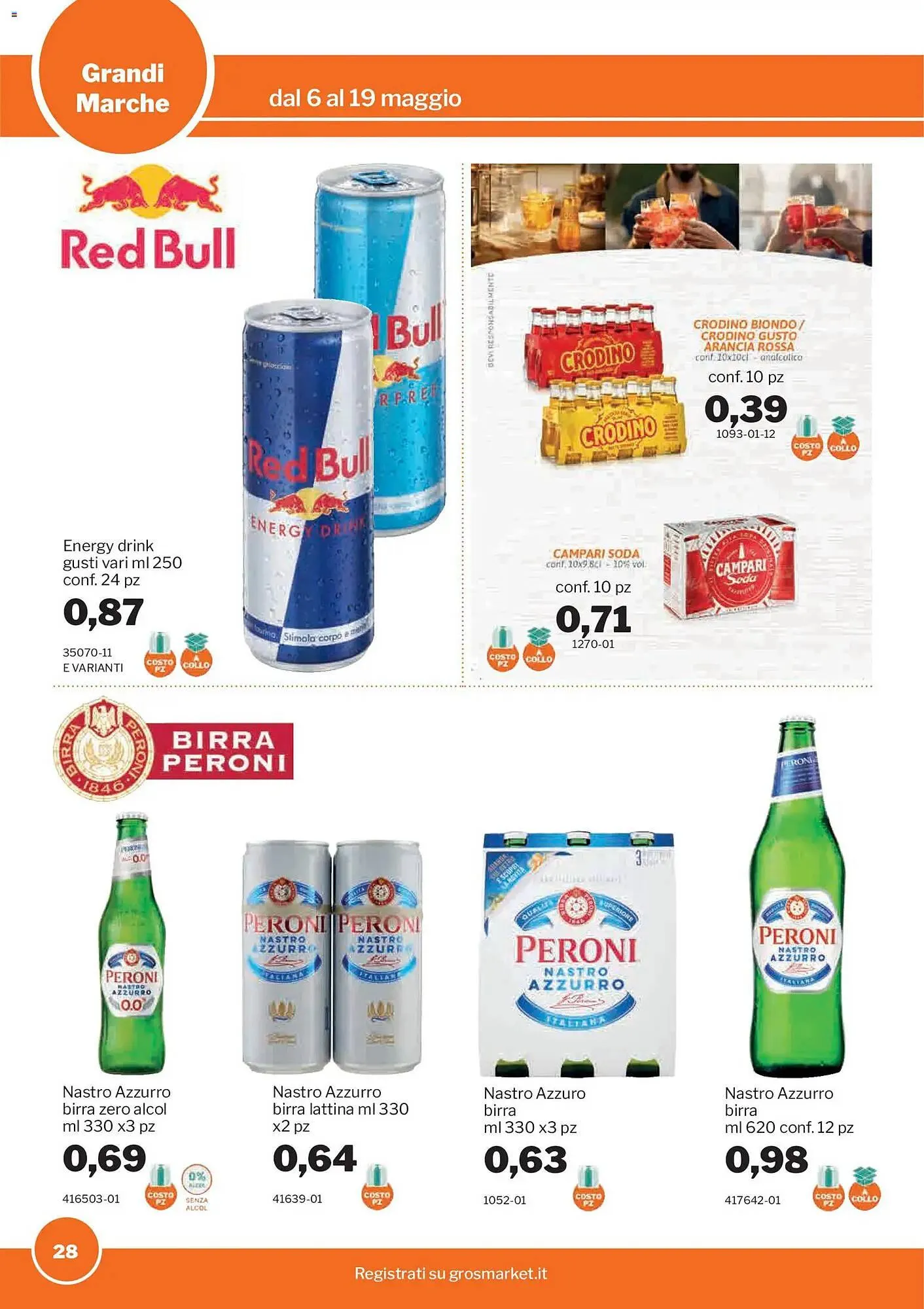 Volantino GrosMarket da 6 maggio a 19 maggio di 2026 - Pagina del volantino 28