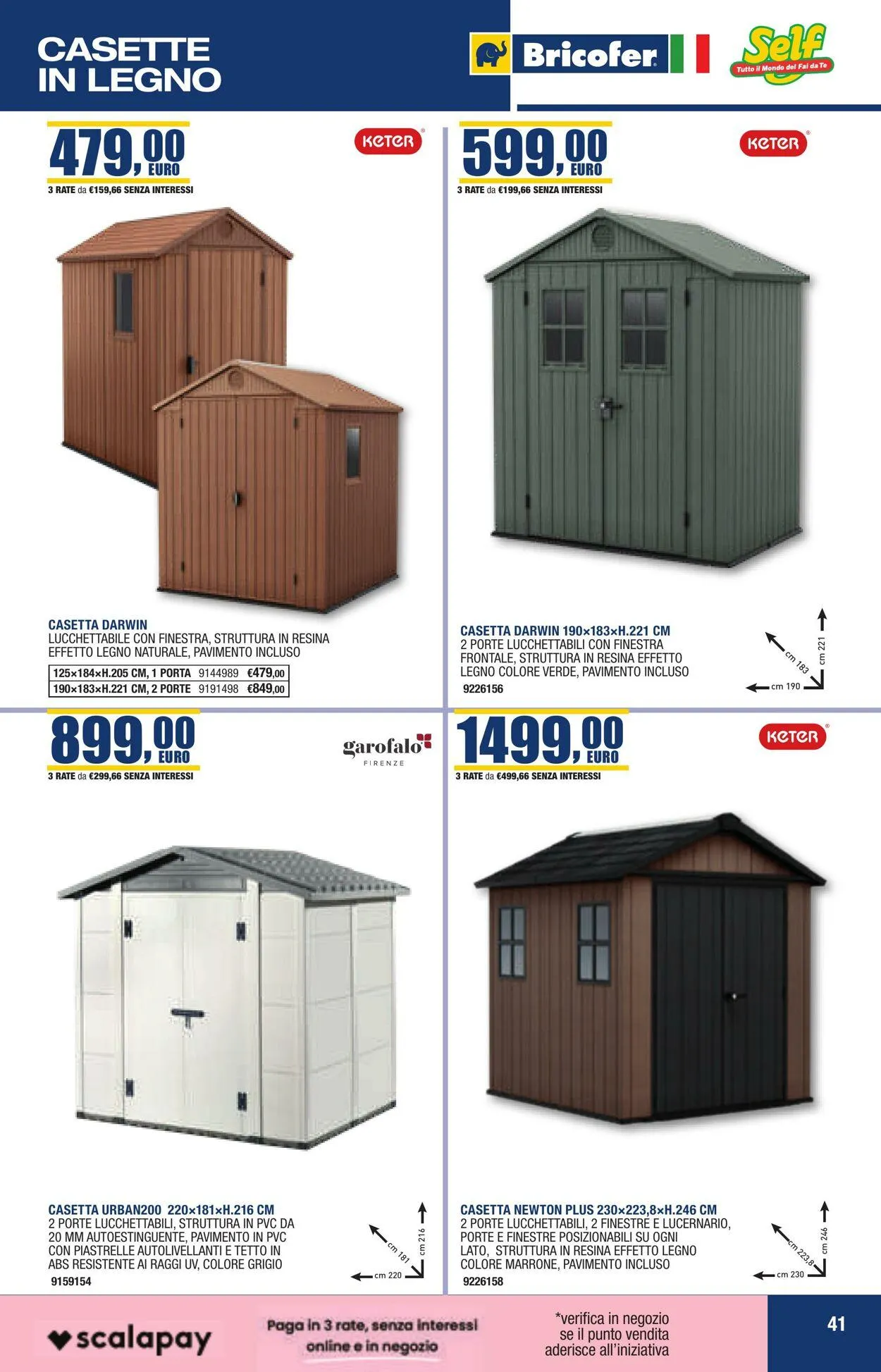 Self - Perugia Volantino attuale da 26 ottobre a 9 novembre di 2025 - Pagina del volantino 41