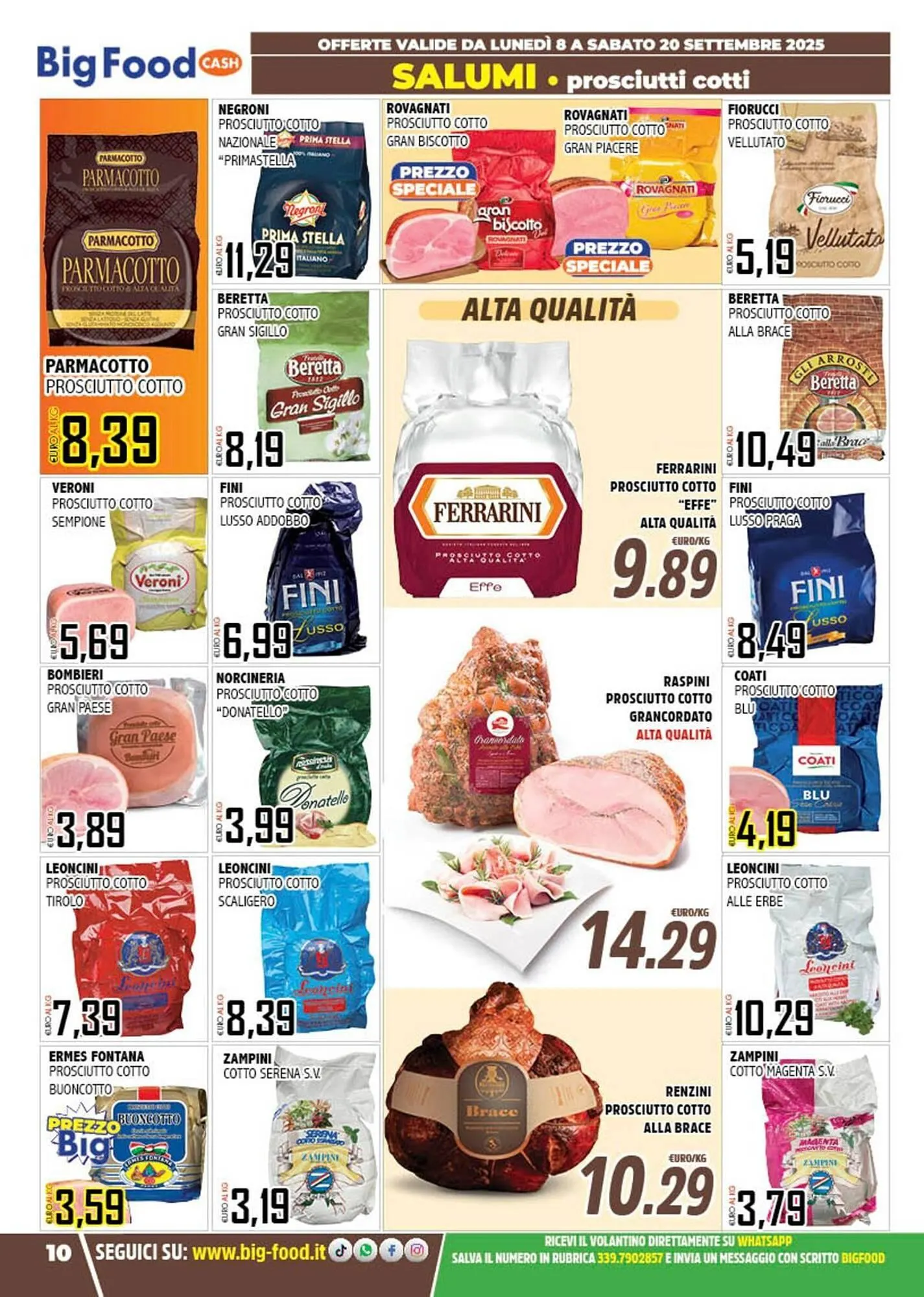 Volantino Big Food da 8 settembre a 20 settembre di 2025 - Pagina del volantino 10