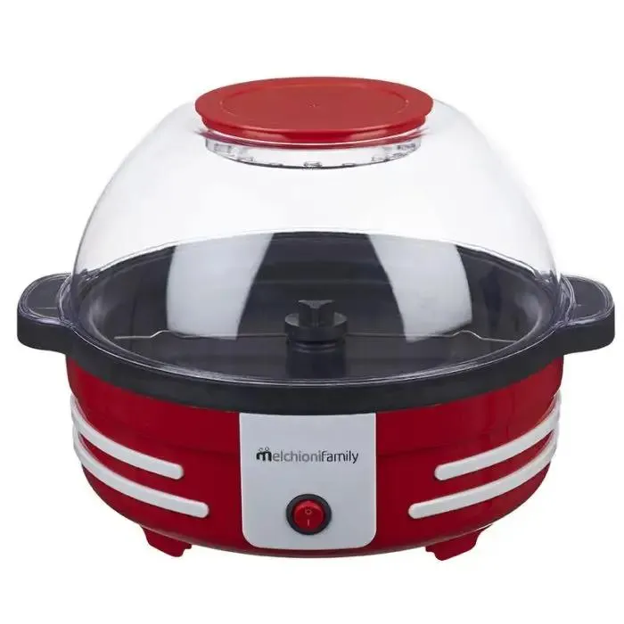 Melchioni 118370002 macchina per popcorn rosso, trasparente, bianco 850 w