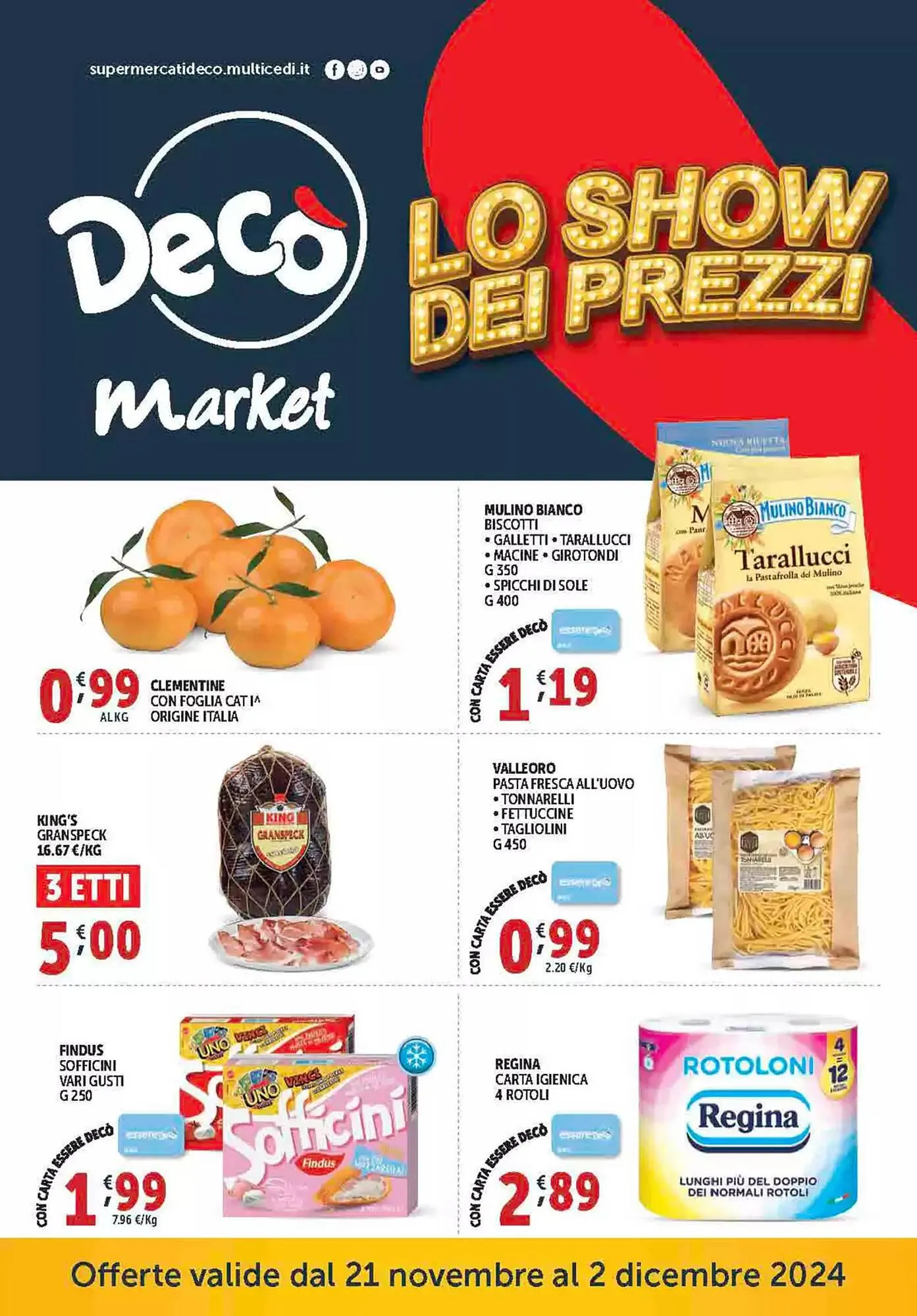 Volantino Gourmet Déco da 21 novembre a 2 dicembre di 2024 - Pagina del volantino 1