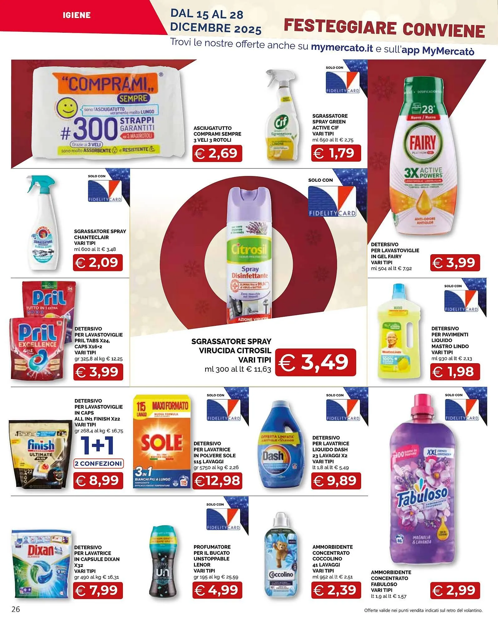 Volantino Mercatò Big da 15 dicembre a 28 dicembre di 2025 - Pagina del volantino 26