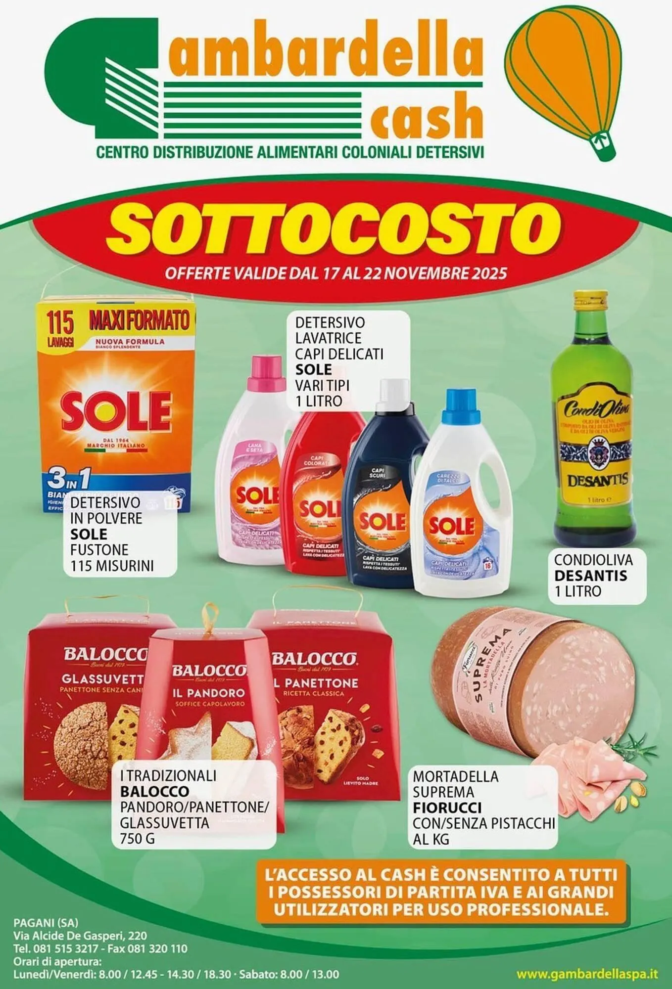 Volantino Gambardella Cash da 17 novembre a 22 novembre di 2025 - Pagina del volantino 1