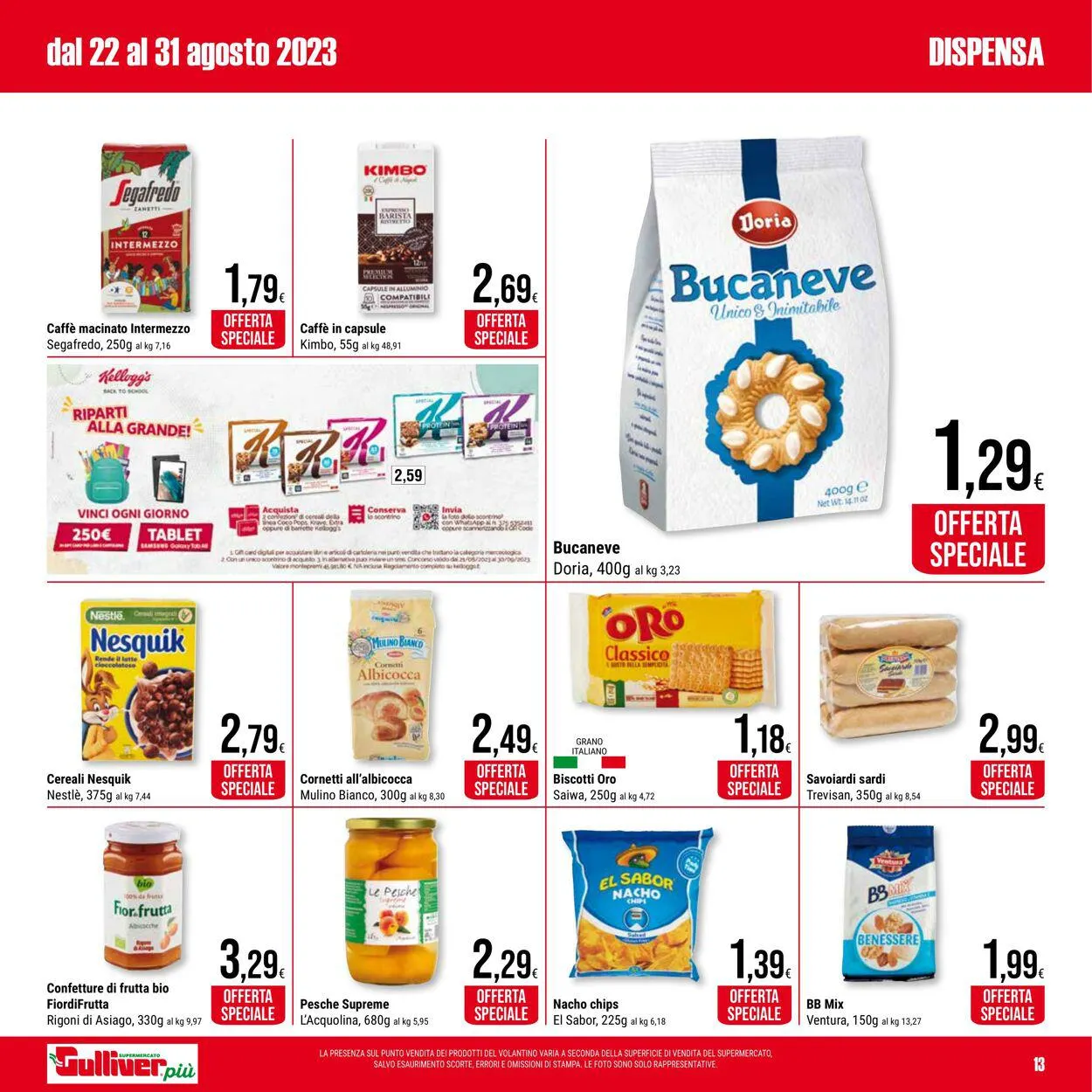 Gulliver Volantino attuale da 22 agosto a 31 agosto di 2023 - Pagina del volantino 13