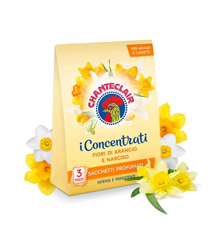 CHANTECLAIR SACCHETTI PROFUMATI FIOR DI ARANCIO E NARCISO