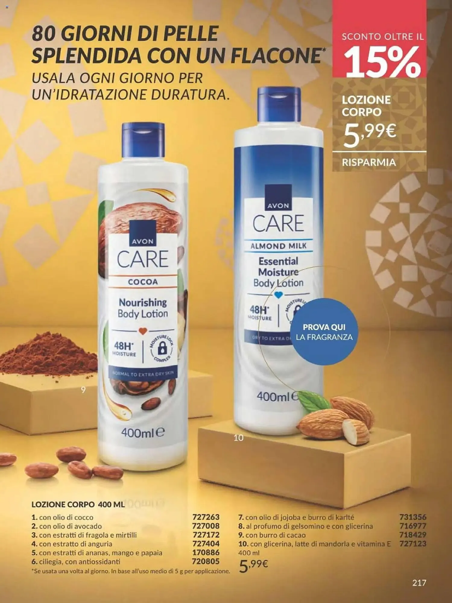 Catalogo Avon da 1 dicembre a 30 dicembre di 2025 - Pagina del volantino 217