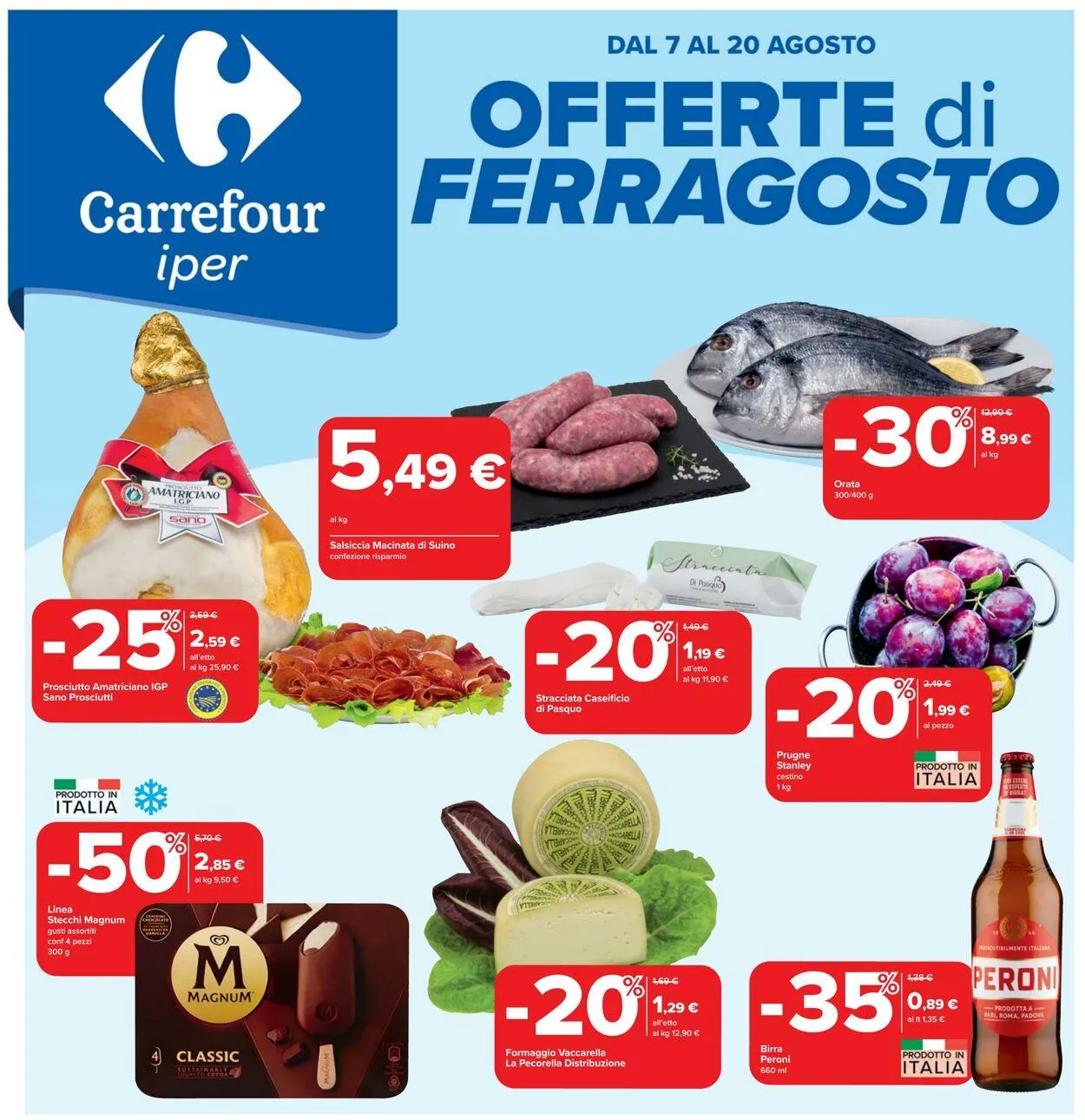 Carrefour Volantino attuale da 7 agosto a 20 agosto di 2025 - Pagina del volantino 1