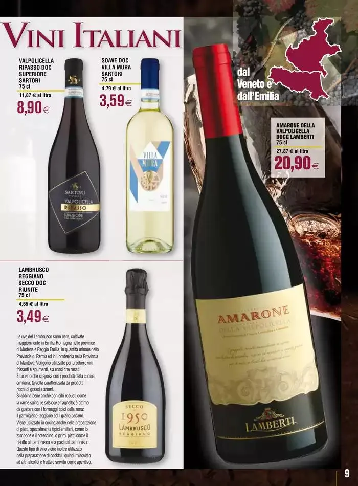 Selezione di vini italiani da 23 aprile a 21 maggio di 2025 - Pagina del volantino 9
