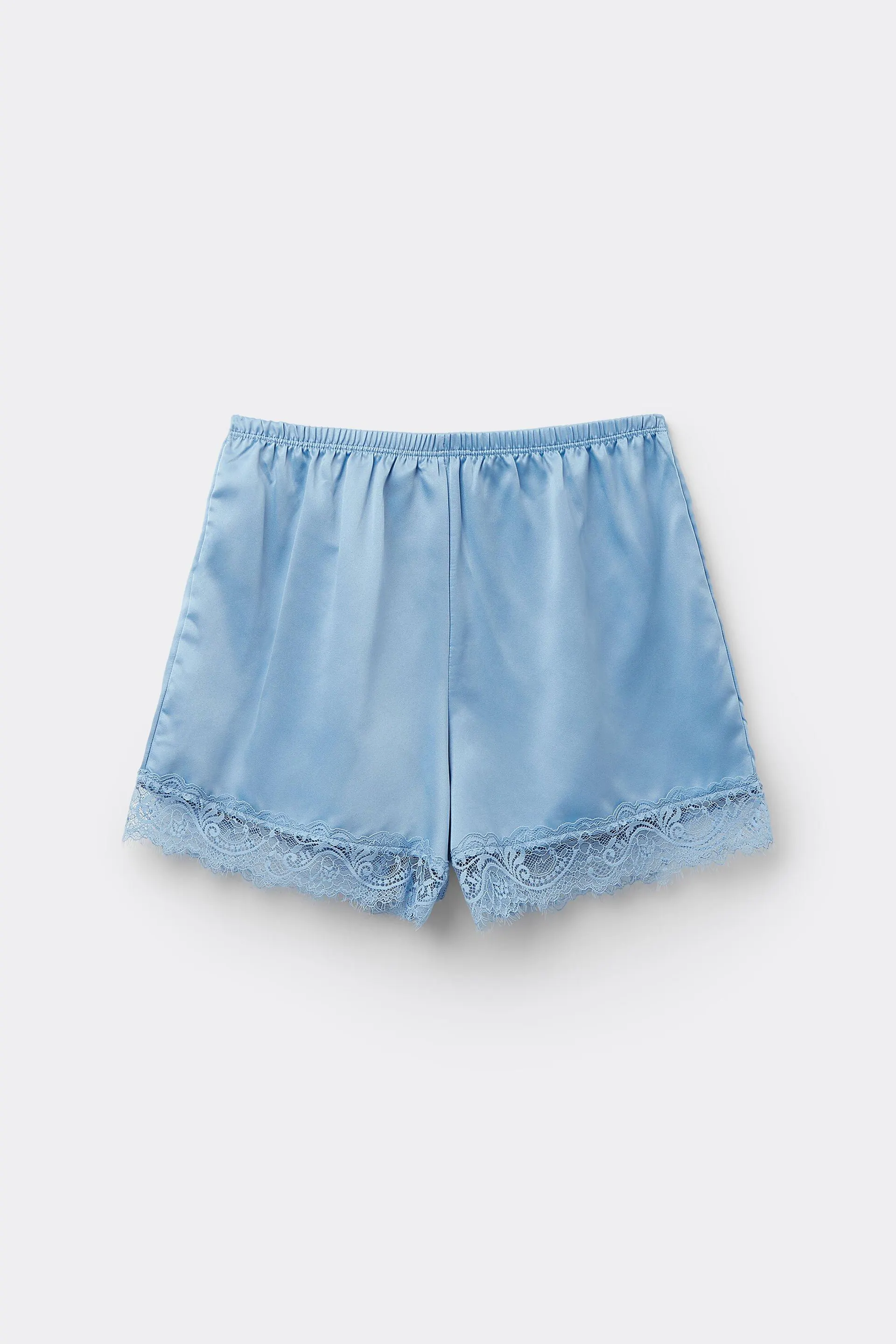 Pantaloncino Corto in Raso e Pizzo