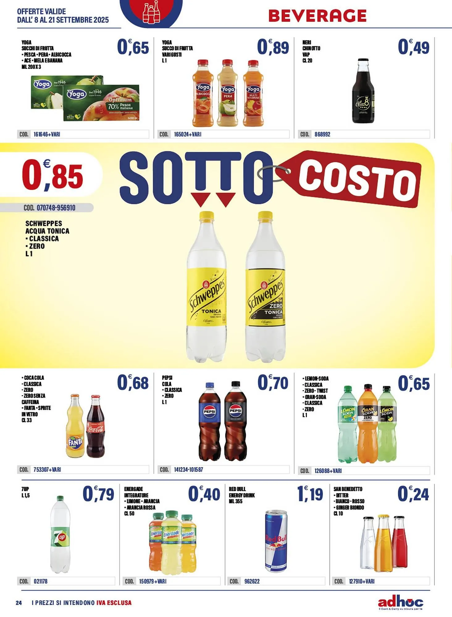 Volantino Adhoc da 8 settembre a 21 settembre di 2025 - Pagina del volantino 24