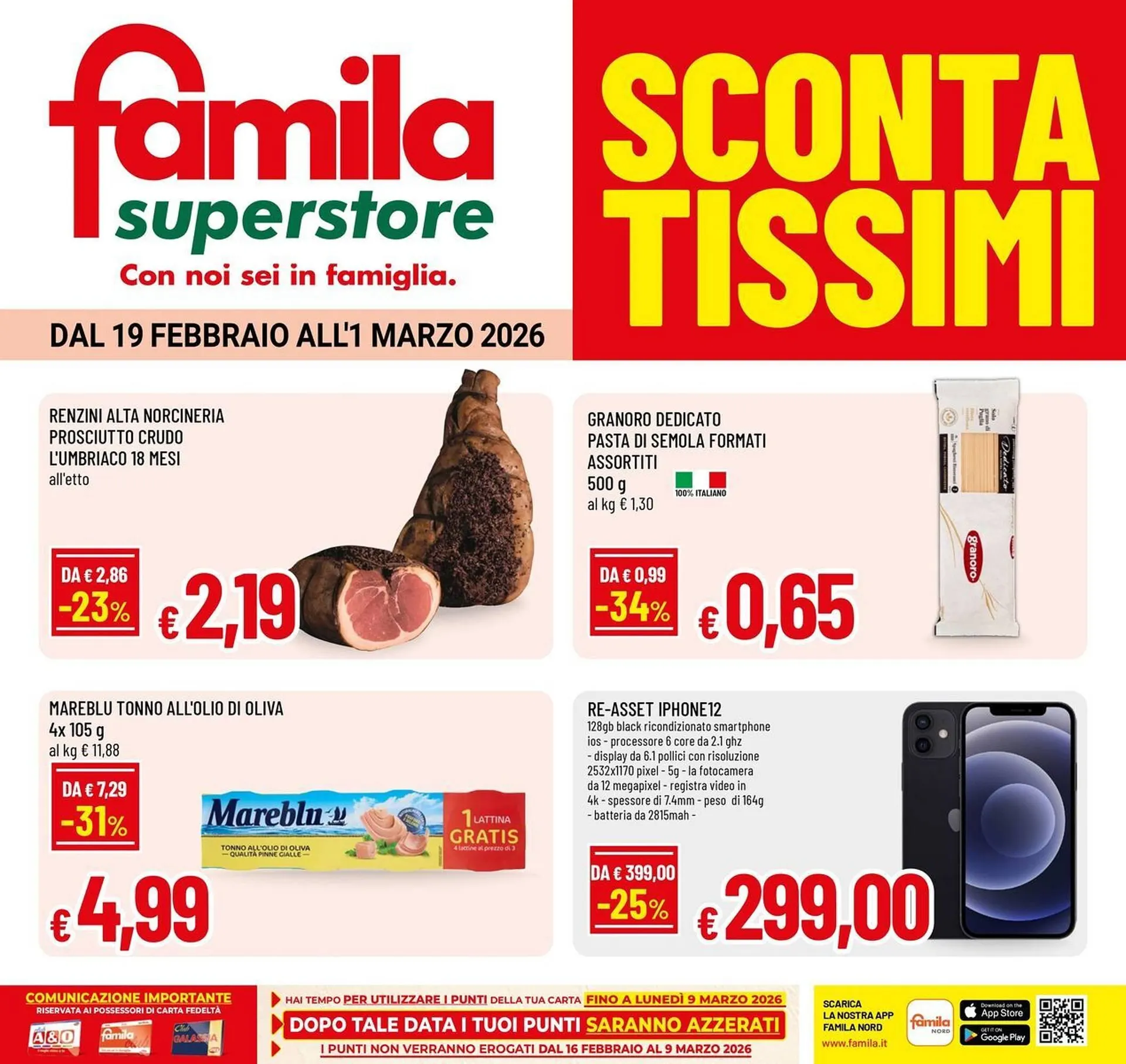 Volantino Famila Superstore da 19 febbraio a 1 marzo di 2026 - Pagina del volantino 1