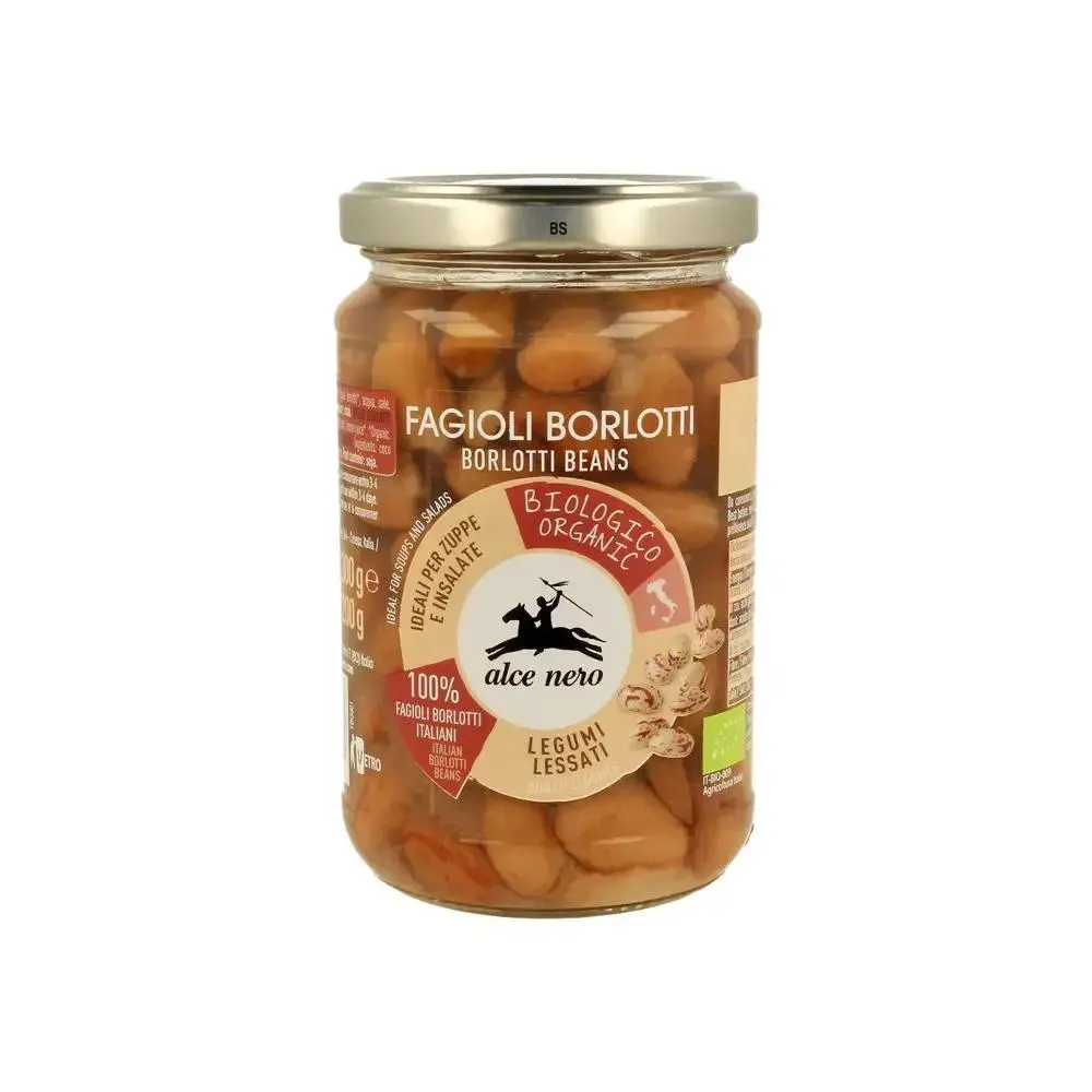 Alce Nero Fagioli borlotti lessati Bio gr. 300