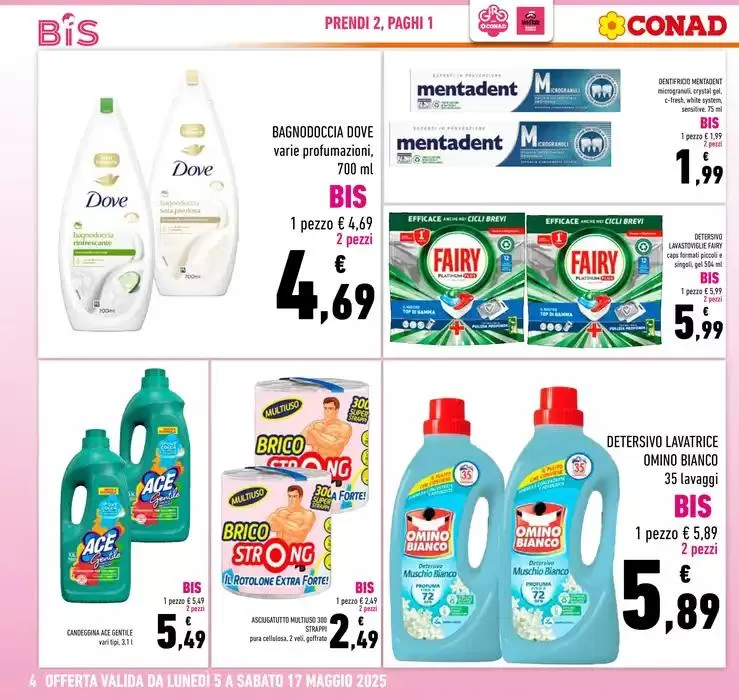 BIS, PRENDI 2 PAGHI 1 da 5 maggio a 17 maggio di 2025 - Pagina del volantino 4