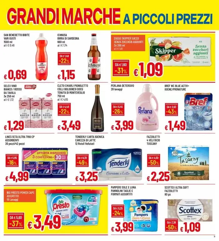 GRANDI MARCHE A PICCOLI PREZZI da 28 ottobre a 10 novembre di 2024 - Pagina del volantino 3