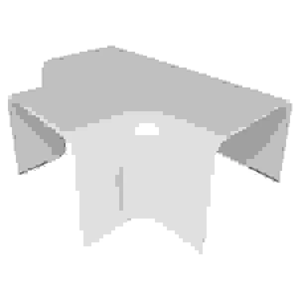 Deviazione a t per canale clima 125x75mm bianco