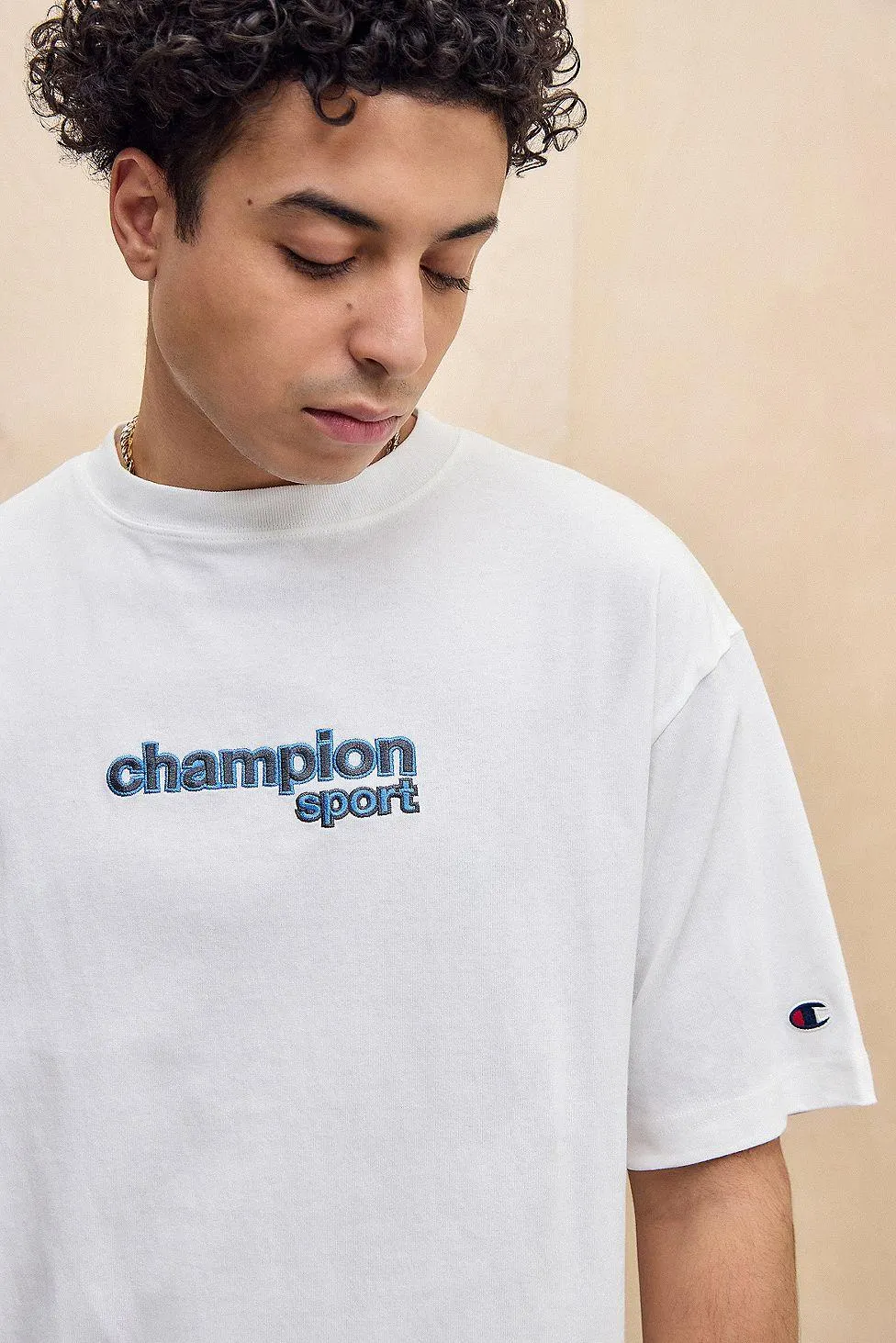 Champion White Retro T-Shirt