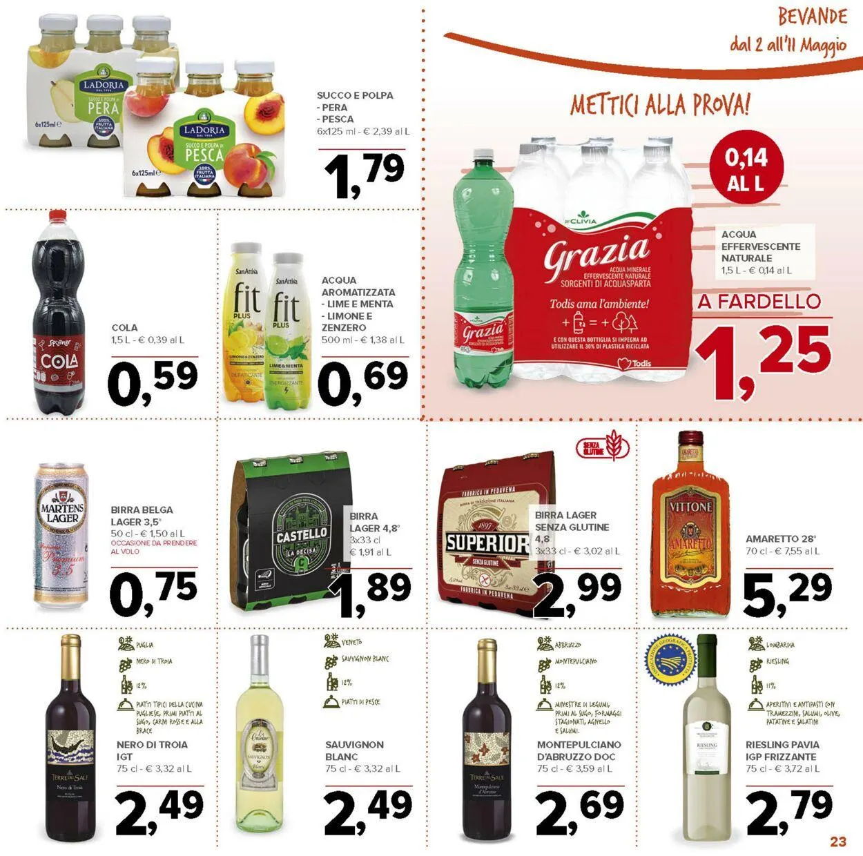 Todis Volantino attuale da 25 giugno a 9 luglio di 2025 - Pagina del volantino 23