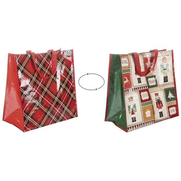 Borsa shopper natalizia, 45x25x45 cm