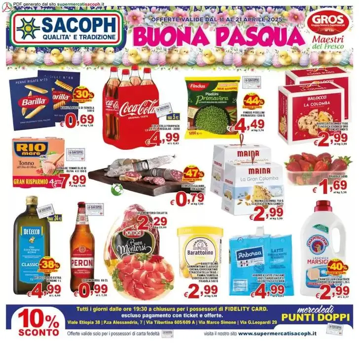 Volantino Sacoph da 11 aprile a 21 aprile di 2025 - Pagina del volantino 1