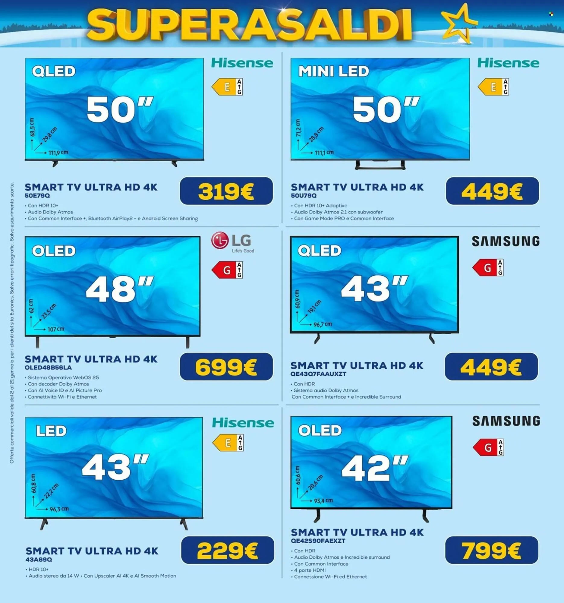 Volantino Euronics da 2 gennaio a 21 gennaio di 2026 - Pagina del volantino 21