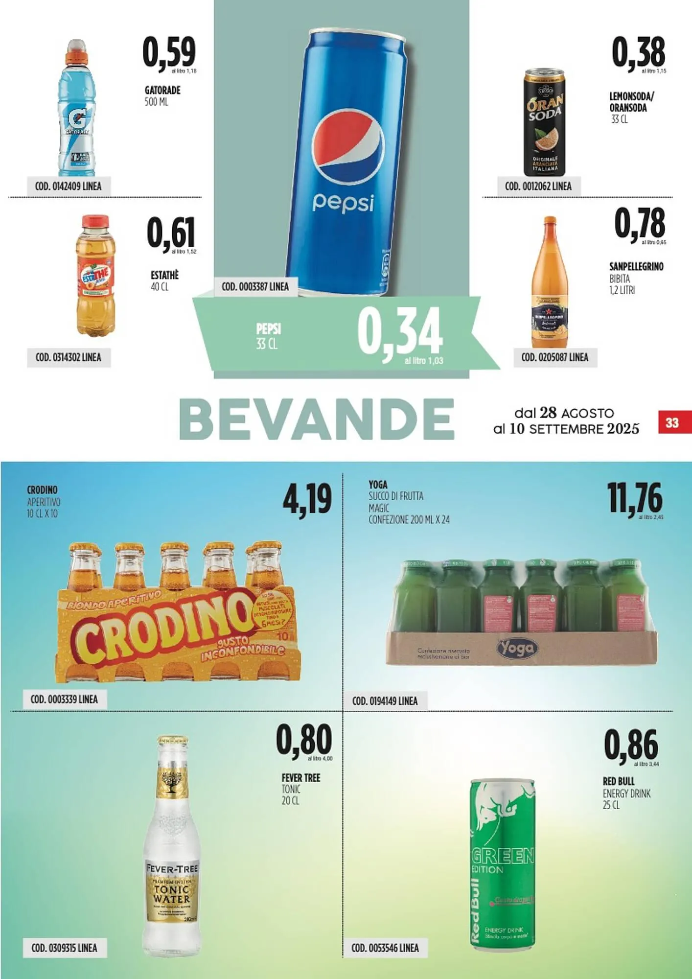 Volantino Carico Cash & Carry da 28 agosto a 10 settembre di 2025 - Pagina del volantino 33