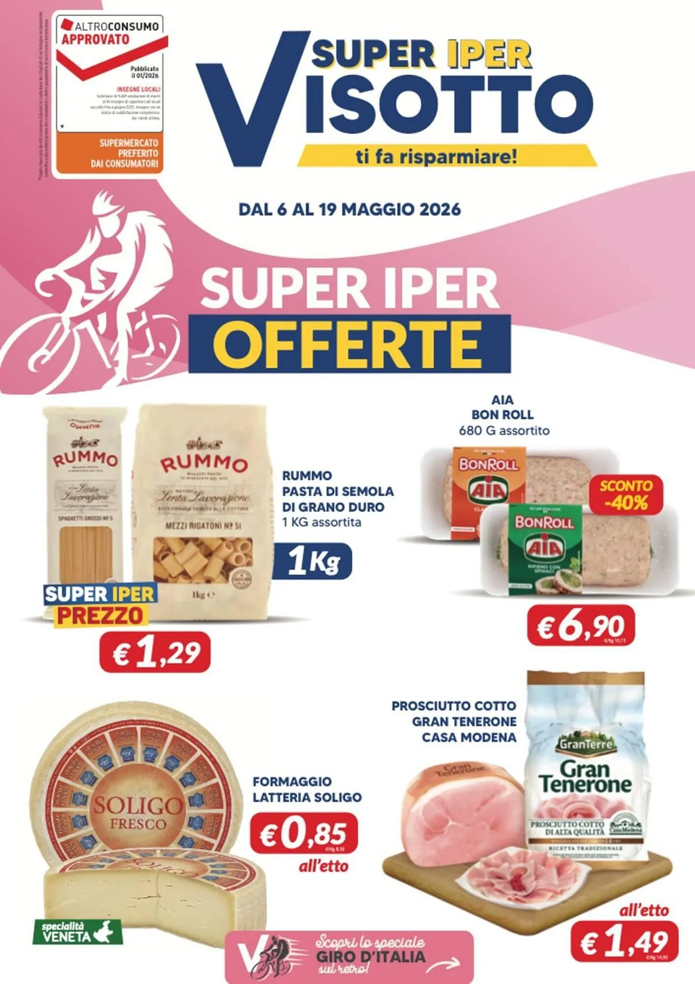 Volantino Supermercati Visotto da 6 maggio a 19 maggio di 2026 - Pagina del volantino 1