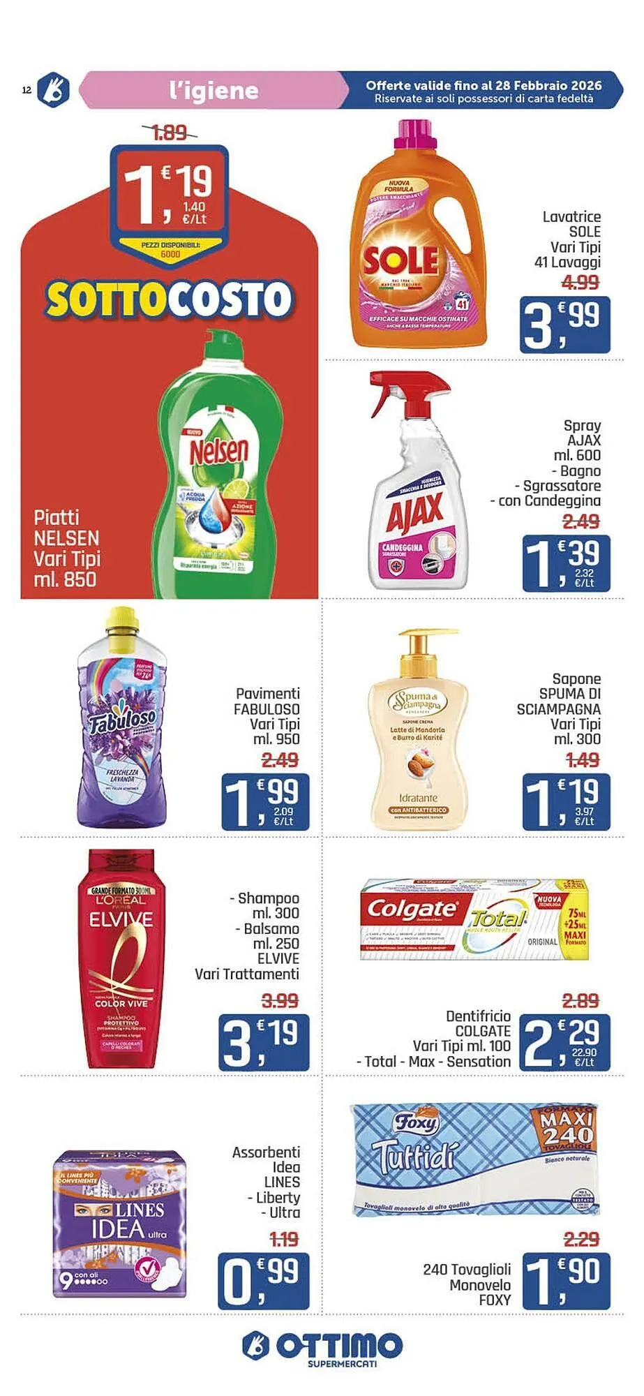 Volantino Ottimo Market da 19 febbraio a 28 febbraio di 2026 - Pagina del volantino 12