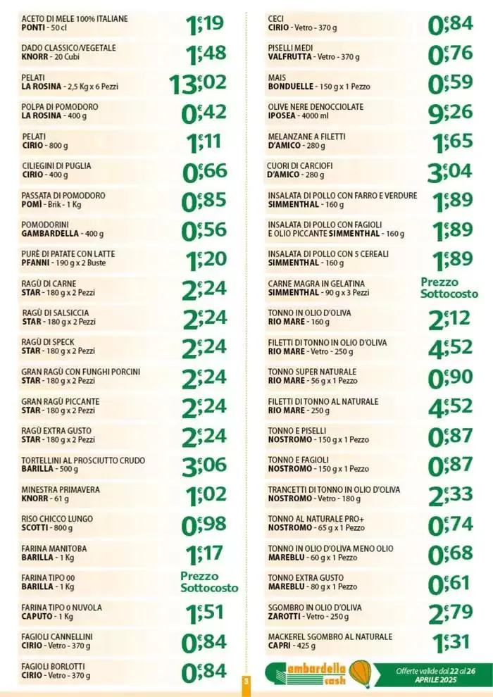 Sottocosto da 22 aprile a 26 aprile di 2025 - Pagina del volantino 3
