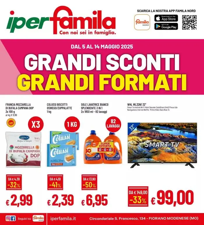 Grandi sconti grandi formati da 5 maggio a 14 maggio di 2025 - Pagina del volantino 1
