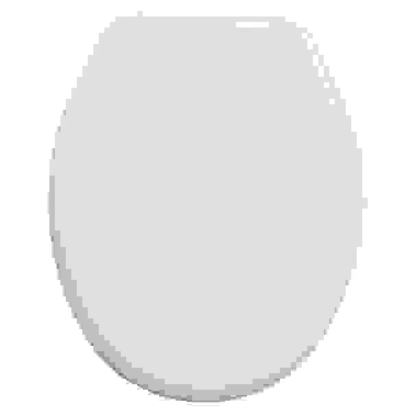 Copriwater universale ovale z0 in termoindurente bianco con cerniere pvc