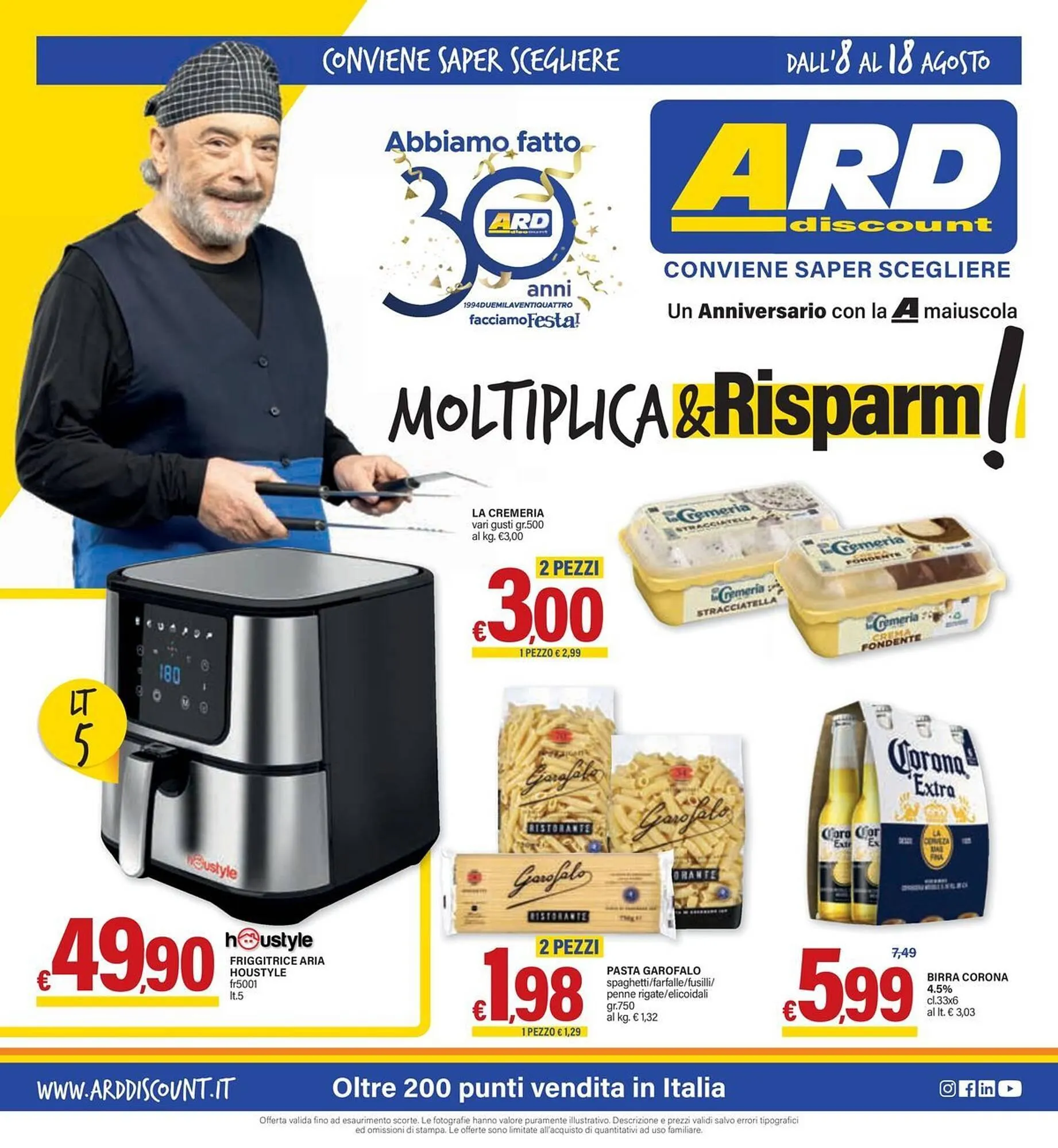 Volantino Ard Discount da 8 agosto a 18 agosto di 2024 - Pagina del volantino 1