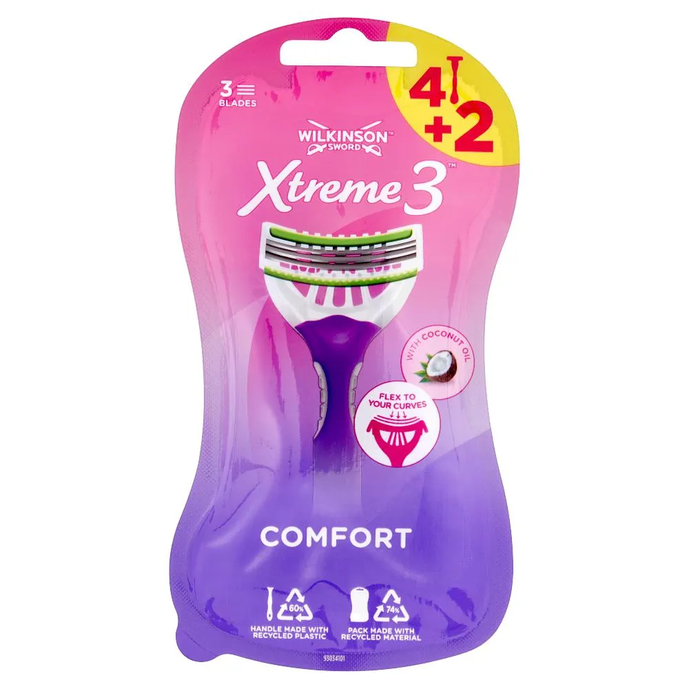 Wilkinson Sword Rasoio usa&getta Xtreme 3 Comfort 4+2 pz