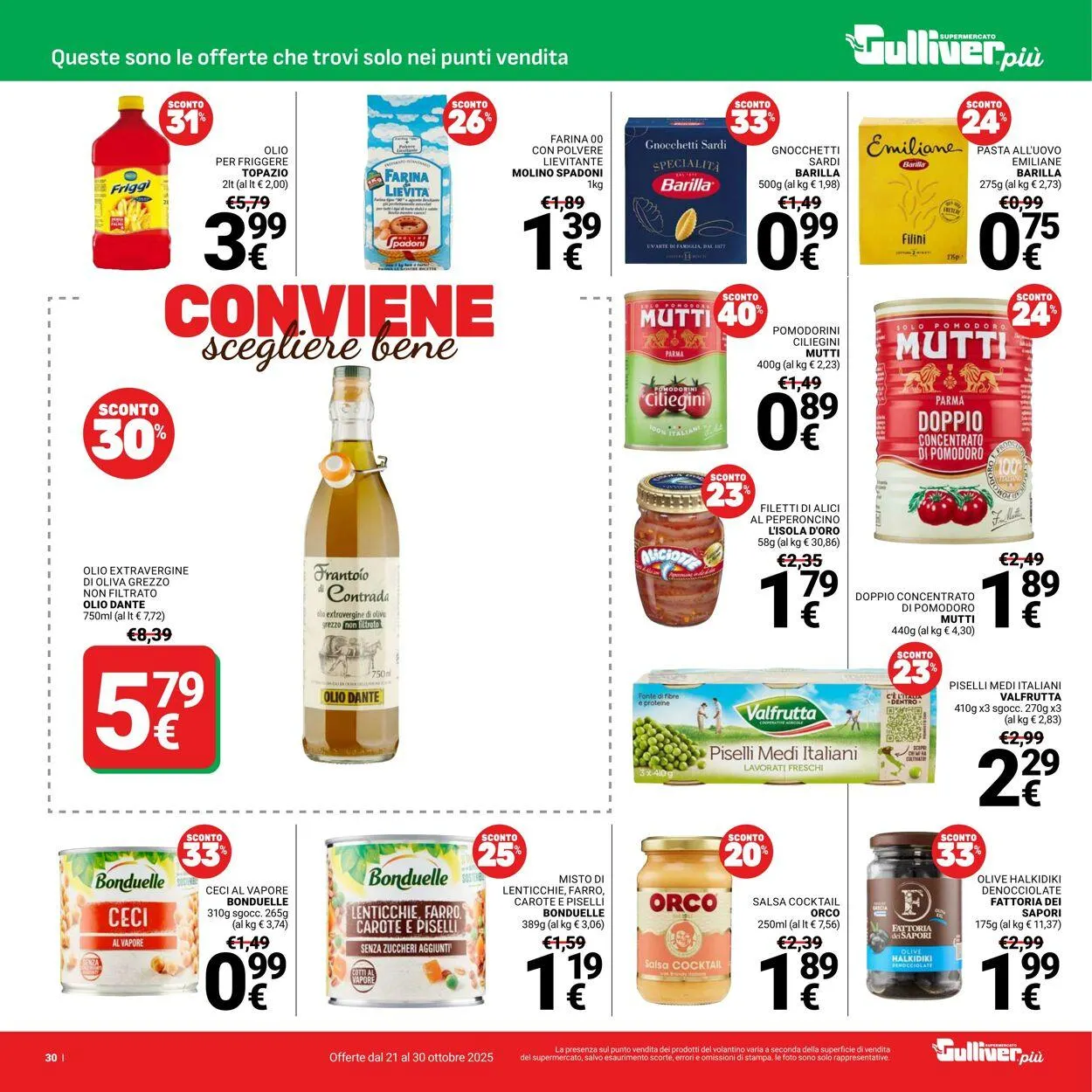 Gulliver Volantino attuale da 21 ottobre a 30 ottobre di 2025 - Pagina del volantino 30