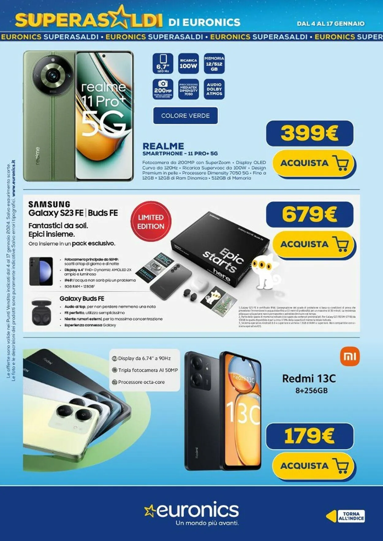 Euronics Volantino attuale da 4 gennaio a 17 gennaio di 2024 - Pagina del volantino 3