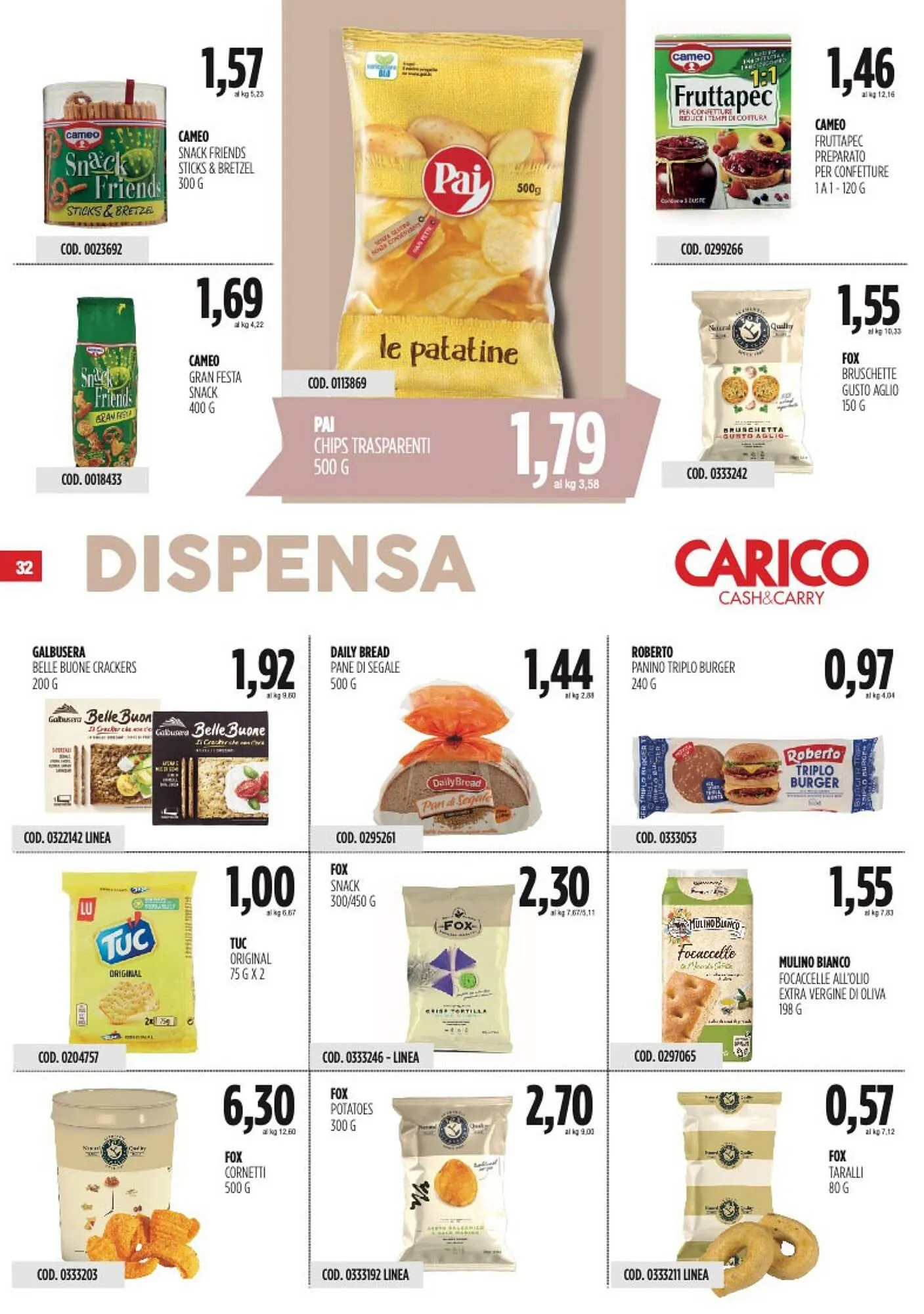 Volantino Carico Cash & Carry da 5 giugno a 18 giugno di 2025 - Pagina del volantino 32
