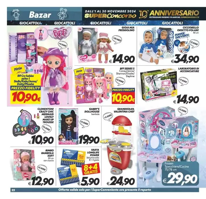 Anniversario festeggiamo insieme da 25 ottobre a 4 novembre di 2024 - Pagina del volantino 22