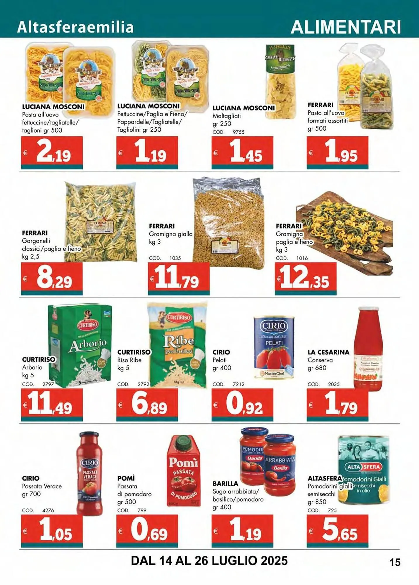 Volantino Altasfera da 14 luglio a 26 luglio di 2025 - Pagina del volantino 15