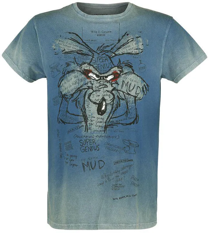 Wile E. Coyote - Inner Thoughts | T-Shirt | turchese | Looney Tunes