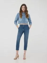 Jeans chino skinny Blu denim medio