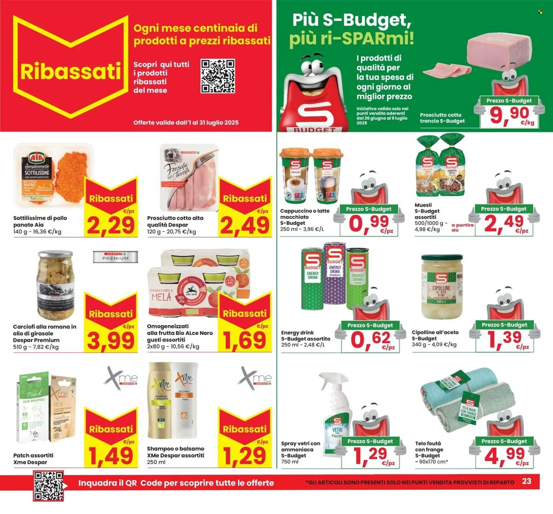 Volantino Eurospar da 26 giugno a 9 luglio di 2025 - Pagina del volantino 23