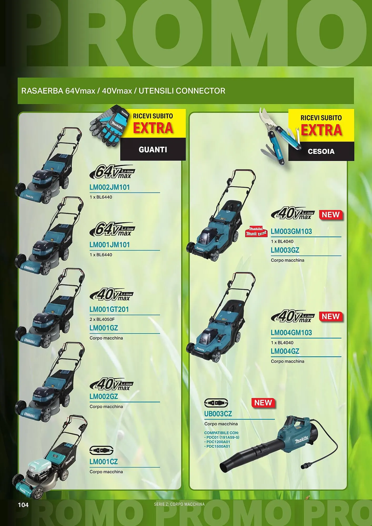Volantino Makita da 1 aprile a 1 ottobre di 2024 - Pagina del volantino 106