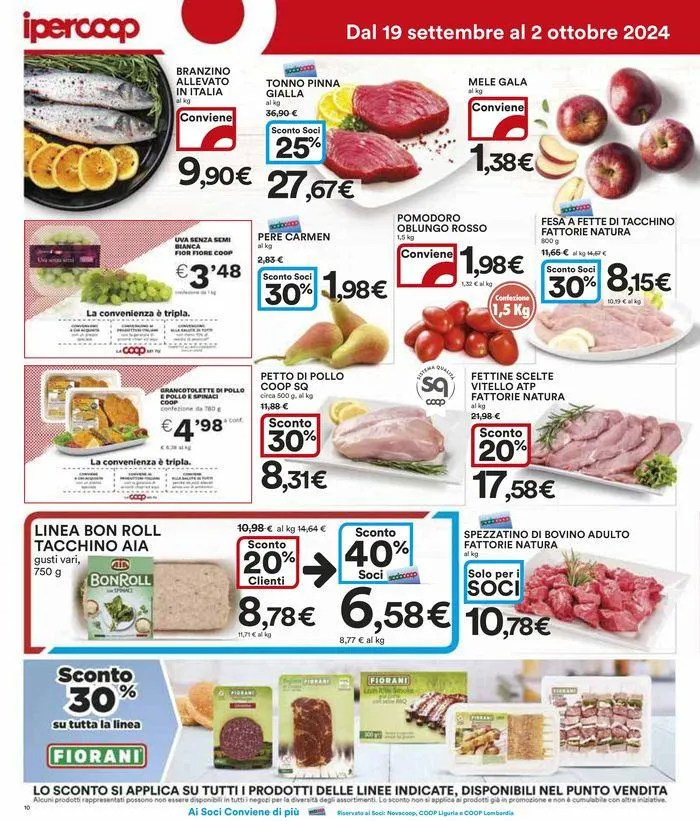 Dal 19 settembre al 2 ottobre 2024 da 19 settembre a 2 ottobre di 2024 - Pagina del volantino 10