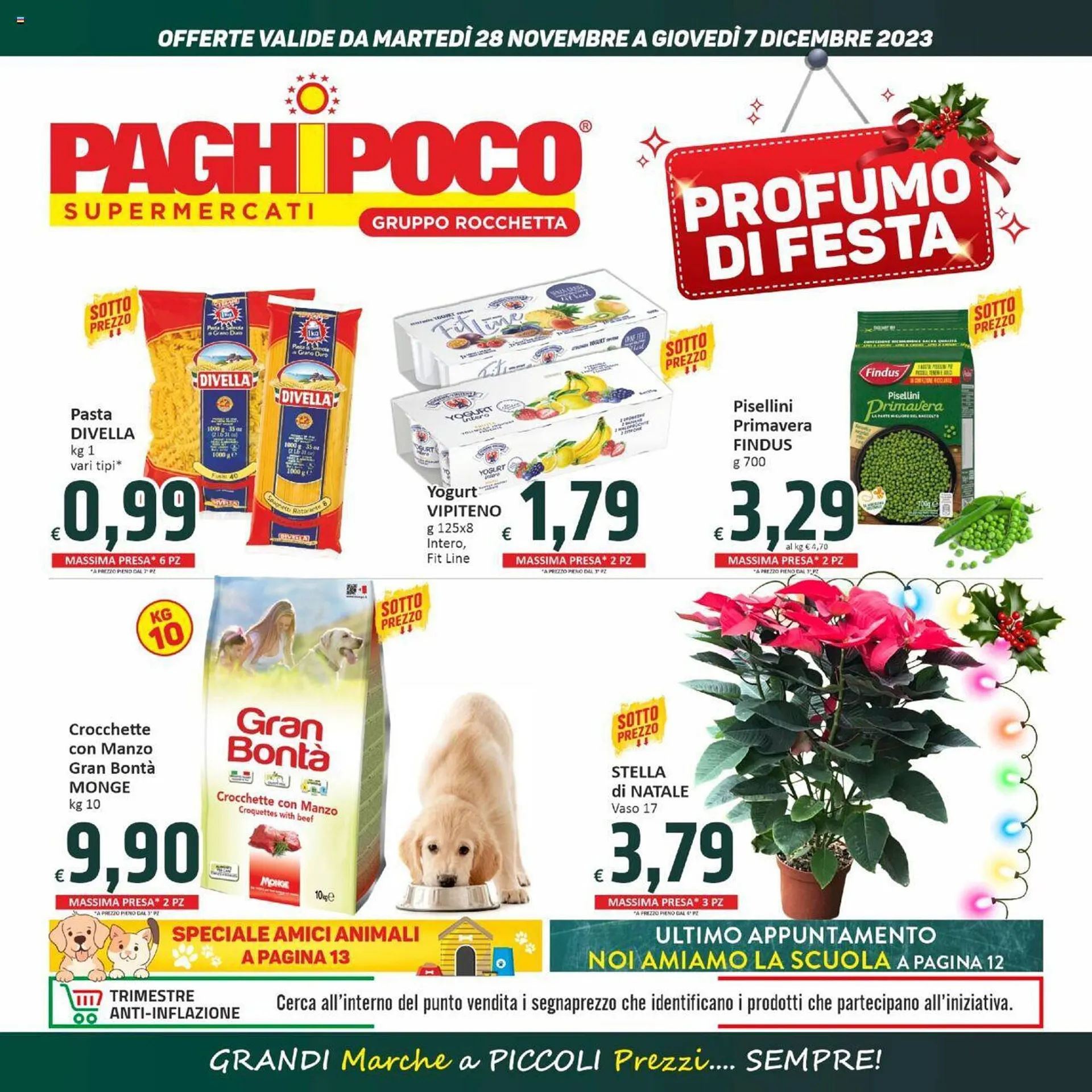 Volantino Paghi Poco da 28 novembre a 7 dicembre di 2023 - Pagina del volantino 1
