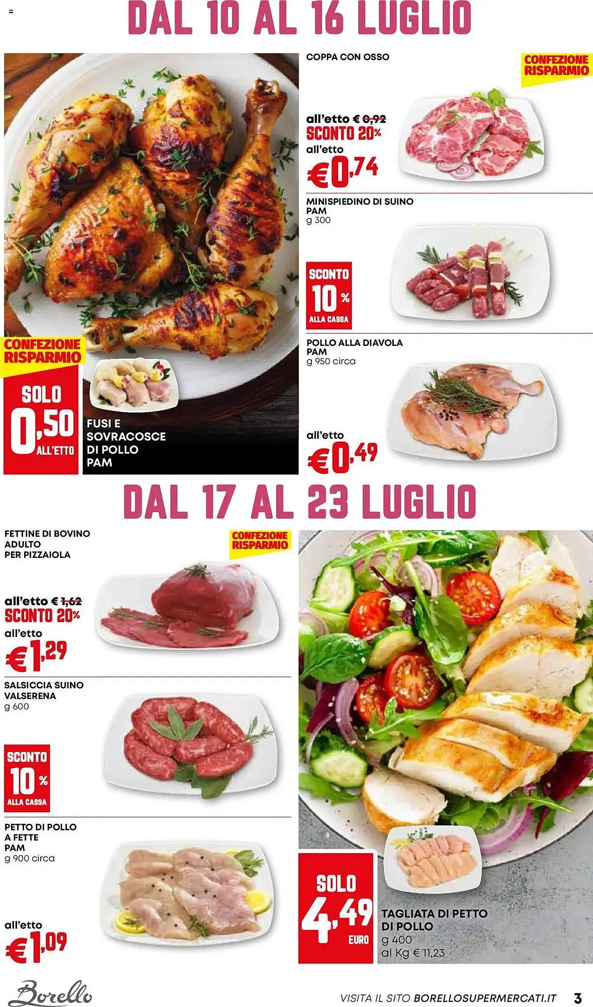 Volantino Borello Supermercati da 10 luglio a 23 luglio di 2025 - Pagina del volantino 3
