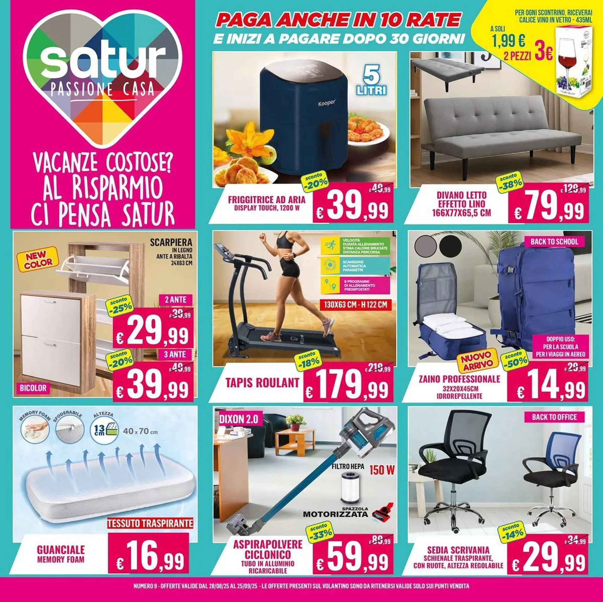 Volantino Satur da 29 agosto a 25 settembre di 2025 - Pagina del volantino 1